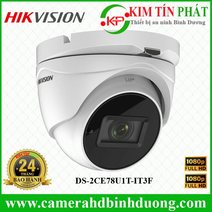 Camera HDTVI 8MP Hikvision DS-2CE78U1T-IT3F