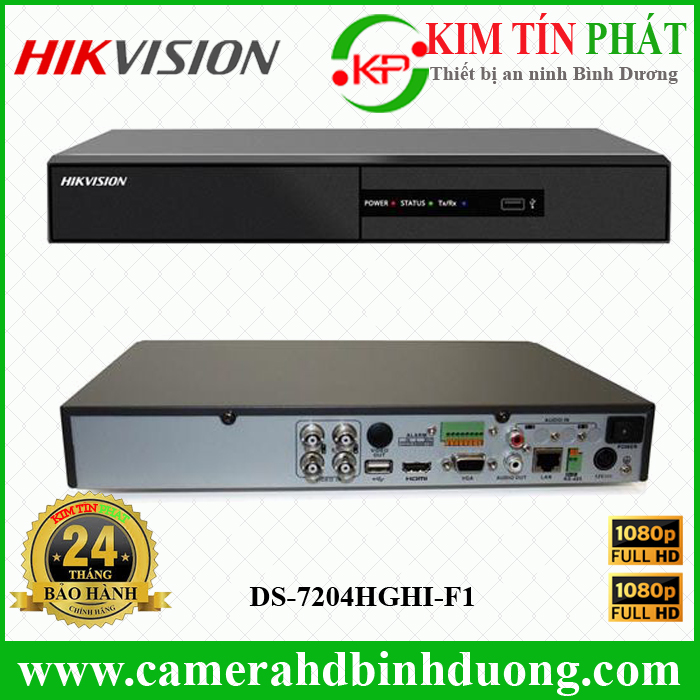 Đầu ghi hình 4 kênh TURBO HD 3.0 Hikvision DS-7204HGHI-F1