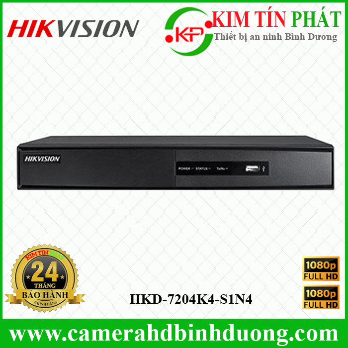 Đầu ghi HDTVI 4 kênh Hikvision Plus HKD-7204K4-S1N4